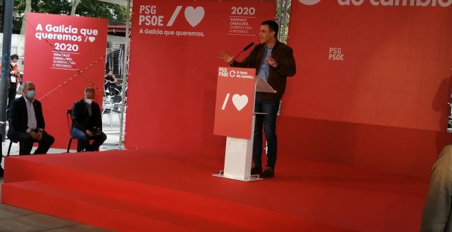Sánchez y Caballero presiden un acto de campaña en Ourense