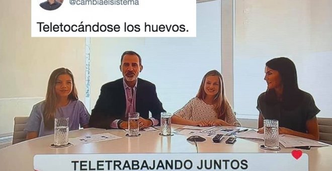 "Si no ves las caras de trabajar de la familia real, es que eres bolchevique": cachondeo en Twitter por este rótulo de TVE