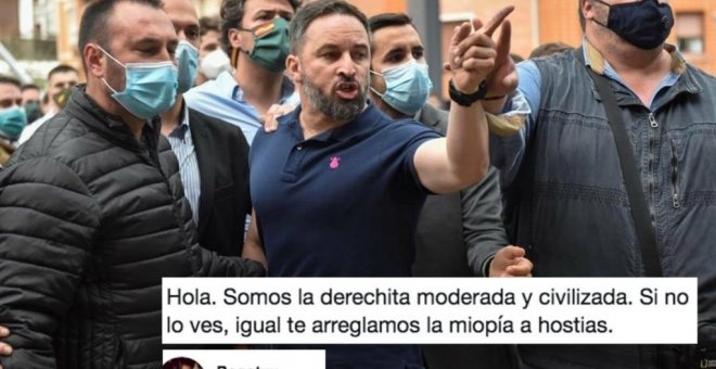 "Somos la derechita moderada. Si no lo ves, te arreglamos la miopía a hostias": los mejores memes de Abascal en Euskadi