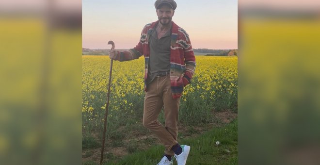 David Beckham nos enamora con su look más campestre