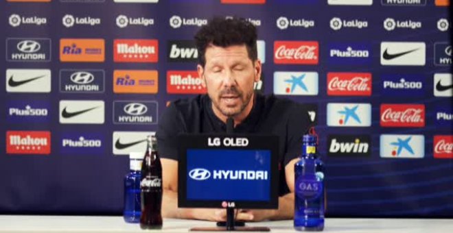 Simeone asegura que lo más difícil para un entrenador es "manejar las emociones" de los futbolistas