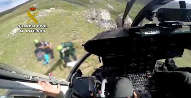 Rescatado un montañero lesionado en el pico Coriscao (León)