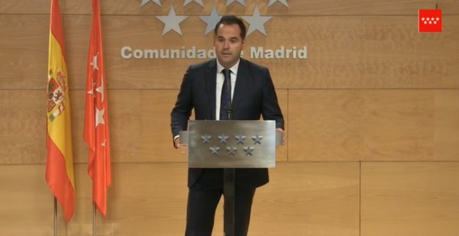 Aguado muestra su "sorpresa" con que PSOE presida comisión de reconstrucción