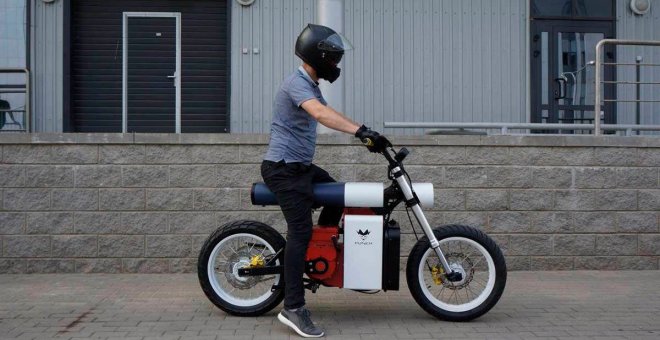 Punch Moto, una motocicleta eléctrica que parece salida de una caja de LEGO