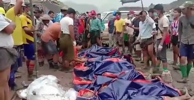 Al menos 113 personas fallecen en un accidente en una mina en el norte de Myanmar por un corrimiento de tierra