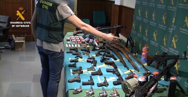 La Guardia Civil desarticula una red de tráfico de armas para el crimen organizado