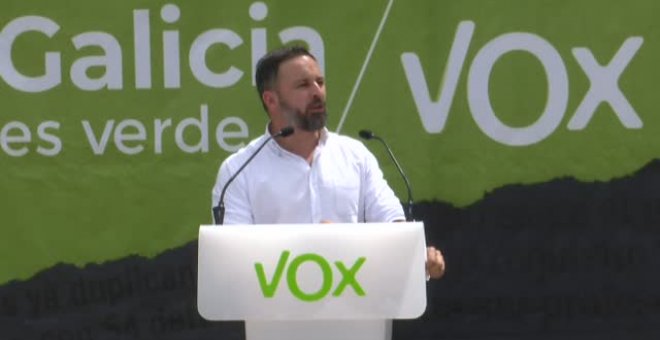 Abascal dice que VOX es "el muñeco del pim, pam, pum" ante la pasividad del resto de partidos