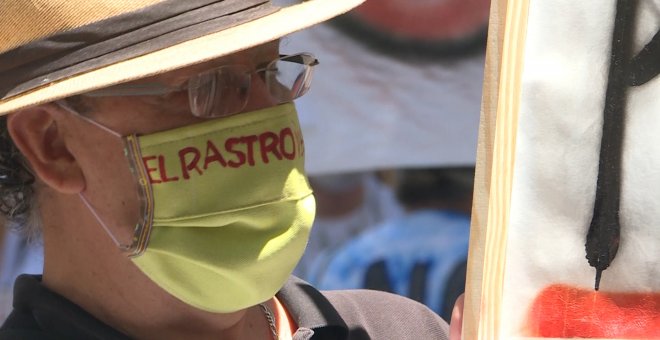 Comerciantes de El Rastro protestan contra "desconsideración" del Ayuntamiento