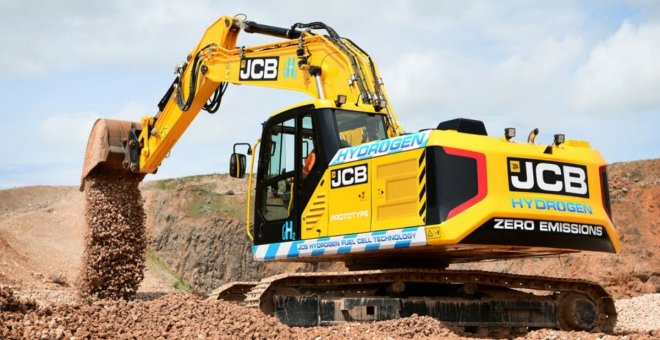 JCB presenta la 220X, la primera excavadora de hidrógeno del mundo