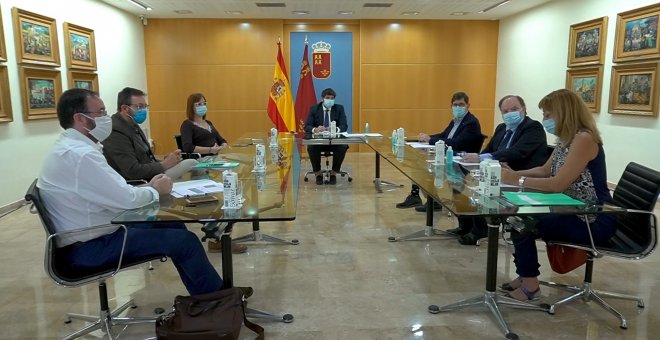 López Miras preside la reunión del Comité de Seguimiento Covid-19