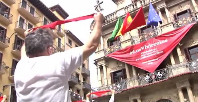 Pamplona vive el 6 de julio más atípico sin el tradicional chupinazo