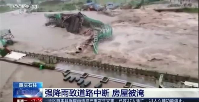 Las lluvias torrenciales azotan el centro y el sur de China