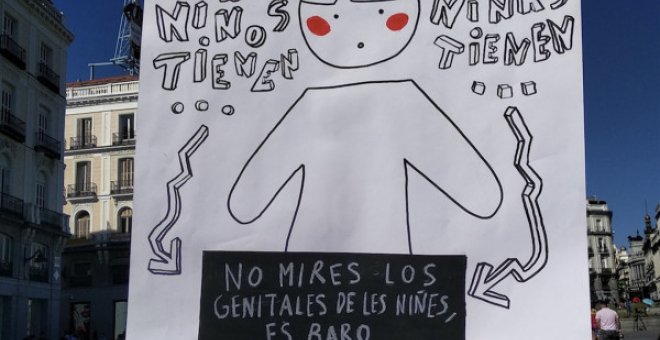 No mires a los genitales