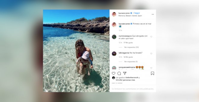 Laura Escanes disfruta de unos días de vacaciones en Menorca