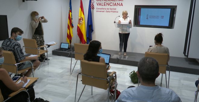 La consellera valenciana de Salud, Ana Barceló, en rueda de prensa