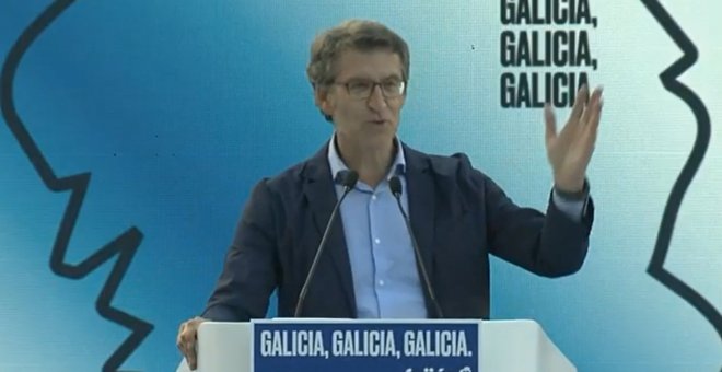 Feijóo cierra con una última llamada a votar: "¡Por Galicia!"