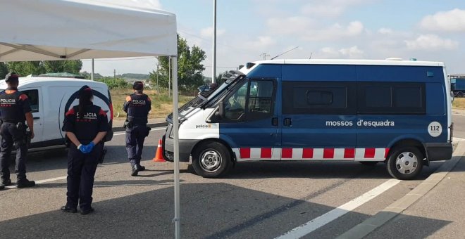 Controles de los Mossos en Lleida