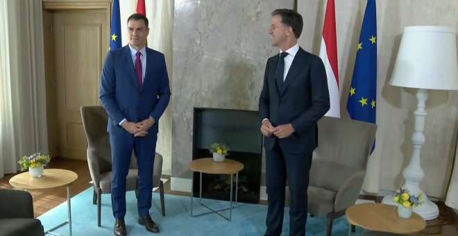 Sánchez visita al primer ministro holandés, Mark Rutte