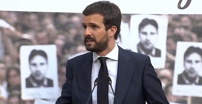 Casado llama a "reflexionar" sobre apoyos de Bildu en País Vasco