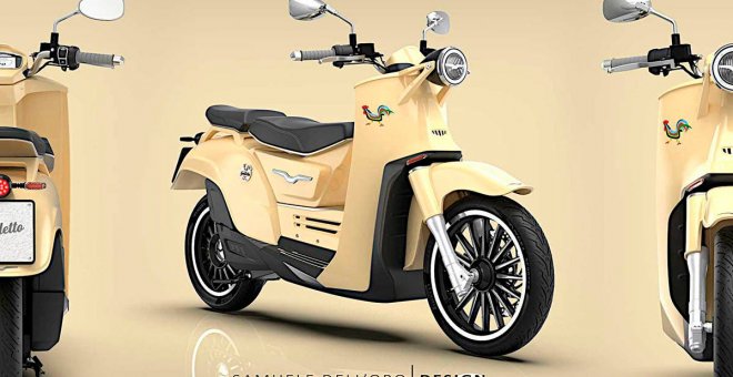 ¿Un scooter eléctrico de autonomía extendida? Así es el Guzzy Galleto de Samuelle Dell'Oro