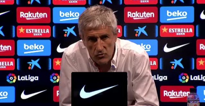 Setién se sigue viendo entrenador del Barça en Champions
