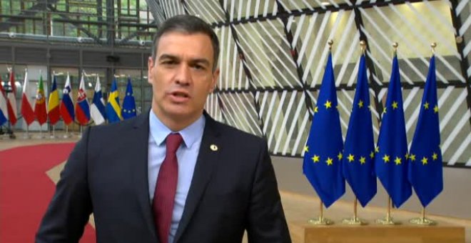 Sánchez: "España acude a este Consejo con el ánimo de llegar a un acuerdo"