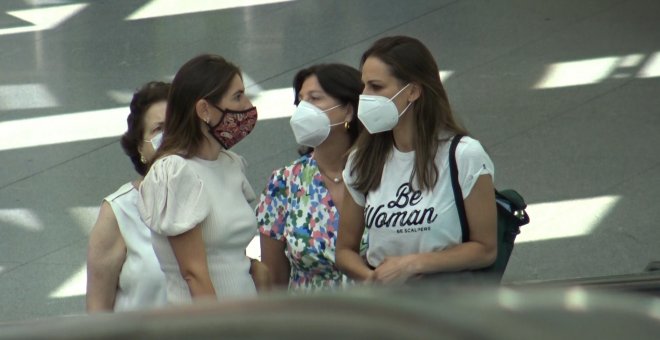 Francisco Rivera, Lourdes Montes y Eva González, encuentro fortuito en el AVE