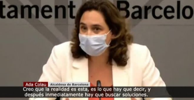 Colau: "El Govern ha llegado tarde a Lleida y desafortunadamente al área metropolitana"