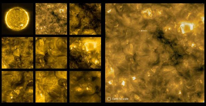 Solar Orbiter toma las imágenes más cercanas del Sol y capta sus 'hogueras'