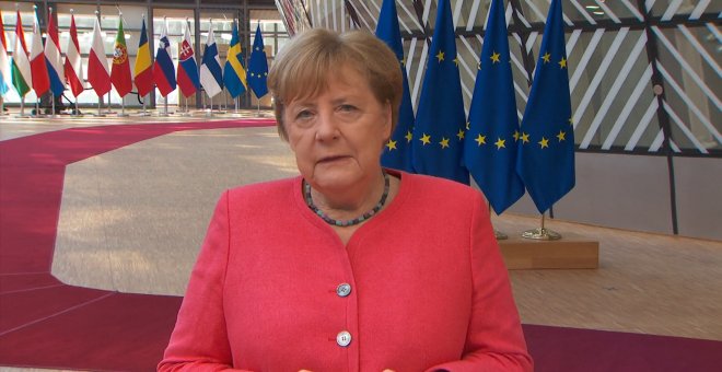 Merkel afirma que hay "esperanzas" de acuerdo