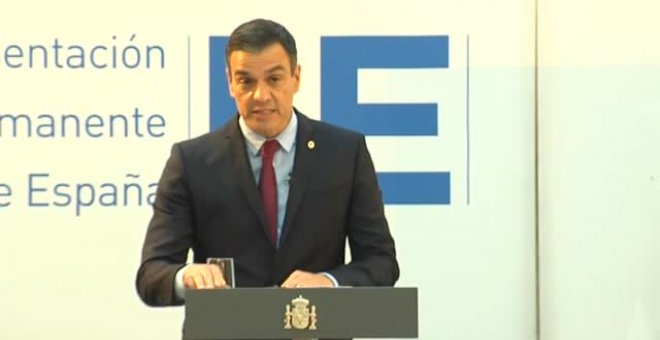 Pedro Sánchez: "Es un gran acuerdo para España, logramos 140.000 millones"