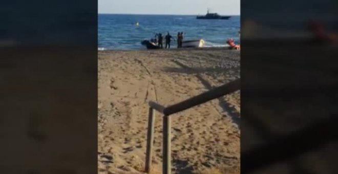 Detienen a un narcotraficante en una playa de Málaga