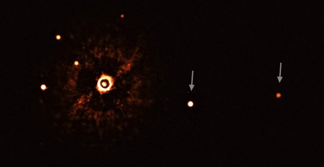 Primera imagen de varios planetas alrededor de una estrella similar al Sol