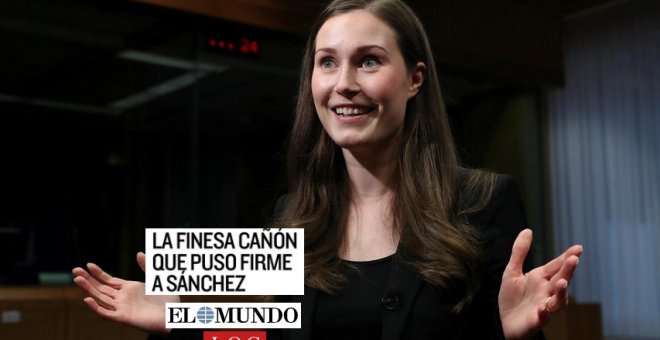 "La finesa cañón que puso firme a Sánchez": críticas a 'El Mundo' por un titular machista sobre la primera ministra de Finlandia