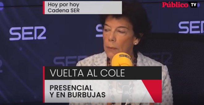 Isabel Celáa afirma que priorizarán las clases presenciales el curso que viene