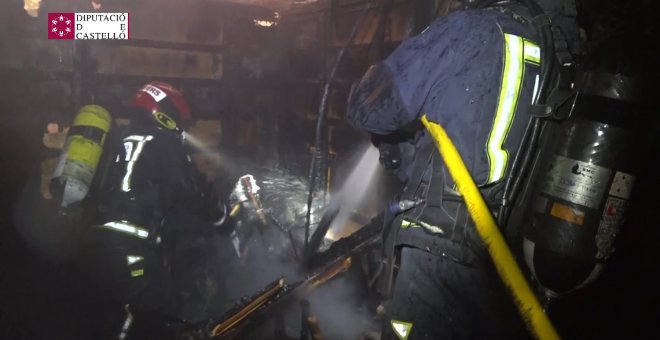 Incendio en un balneario de Oropesa