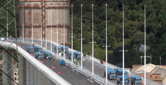 El nuevo puente de Génova se inaugura dos años después del derrumbe