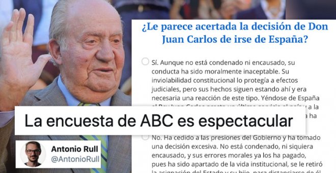 Cuando la realidad supera al chiste: la encuesta de 'ABC' sobre Juan Carlos I que parece una parodia