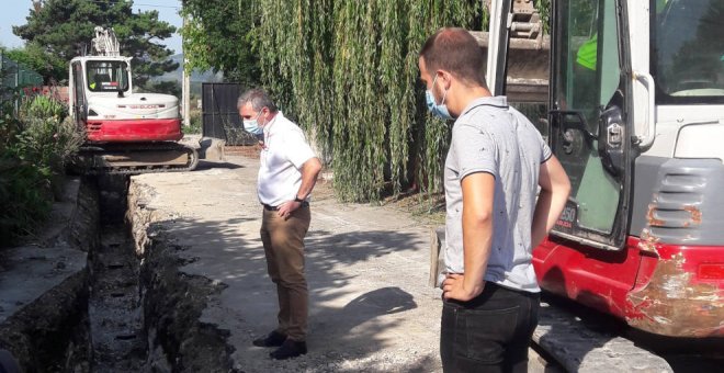 Las obras para evitar inundaciones en el barrio de Bergoneo finalizarán en septiembre
