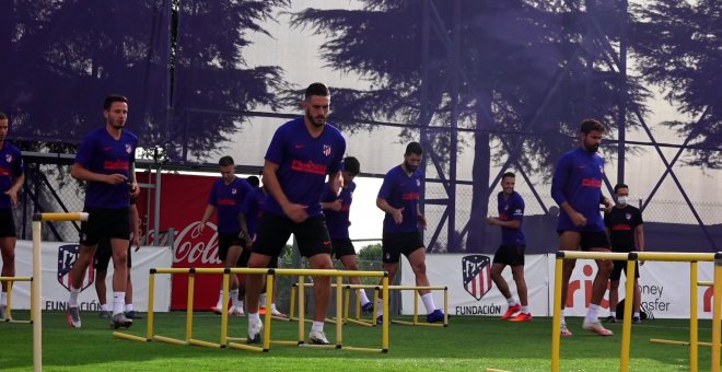 El Atlético se prepara para la Champions League