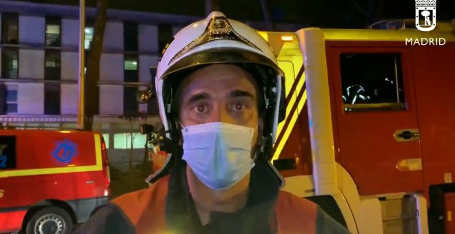 Jefe de Bomberos explica cómo se produjo el incendio en una residencia de Aravaca