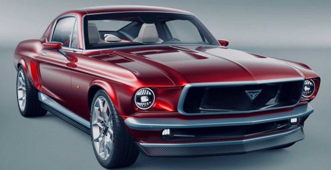 Este atractivo Ford Mustang eléctrico está basado sobre un Tesla, y no, no es americano