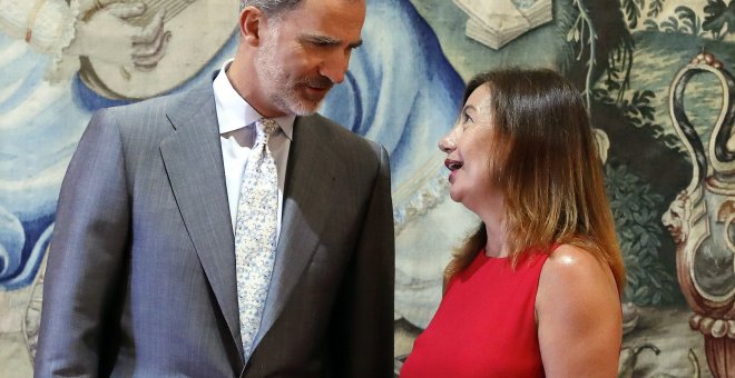 Las máximas autoridades baleares dejan el tema de Juan Carlos I fuera de la agenda con el monarca