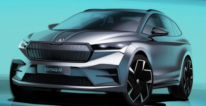 ?koda nos adelanta el diseño exterior del Enyaq iV, su próximo SUV eléctrico