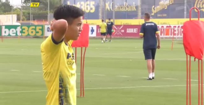 Kubo, Parejo y Coquelin ya entrenan con el Villarreal