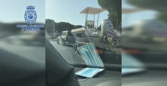 La Policía interviene en Huelva una lancha con 1.000 kilos de hachís en un doble fondo