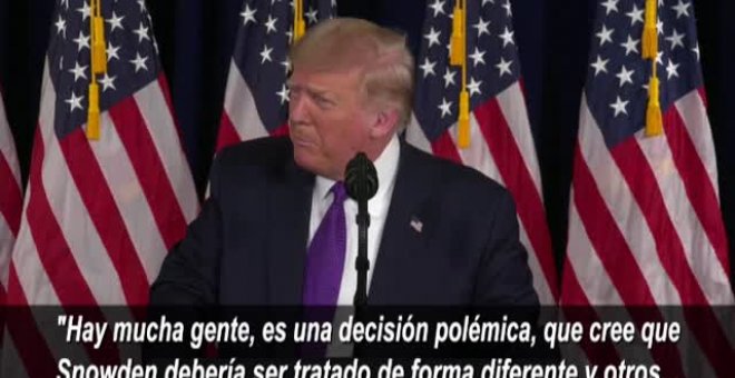 Trump dice que se plantea indultar a Edward Snowden