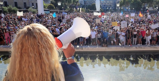 La Delegación del Gobierno en Madrid investigará la concentración contra las mascarillas y tomará medidas