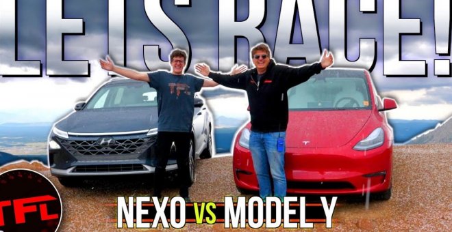 Tesla Model Y vs Hyundai Nexo: dos coches eléctricos en las montañas de Pikes Peak
