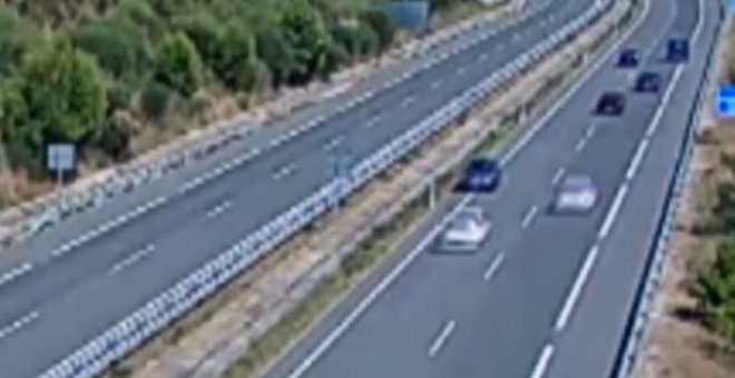 Localizado el conductor que provocó un accidente cuando circulaba en sentido contrario por una carretera de Navarra